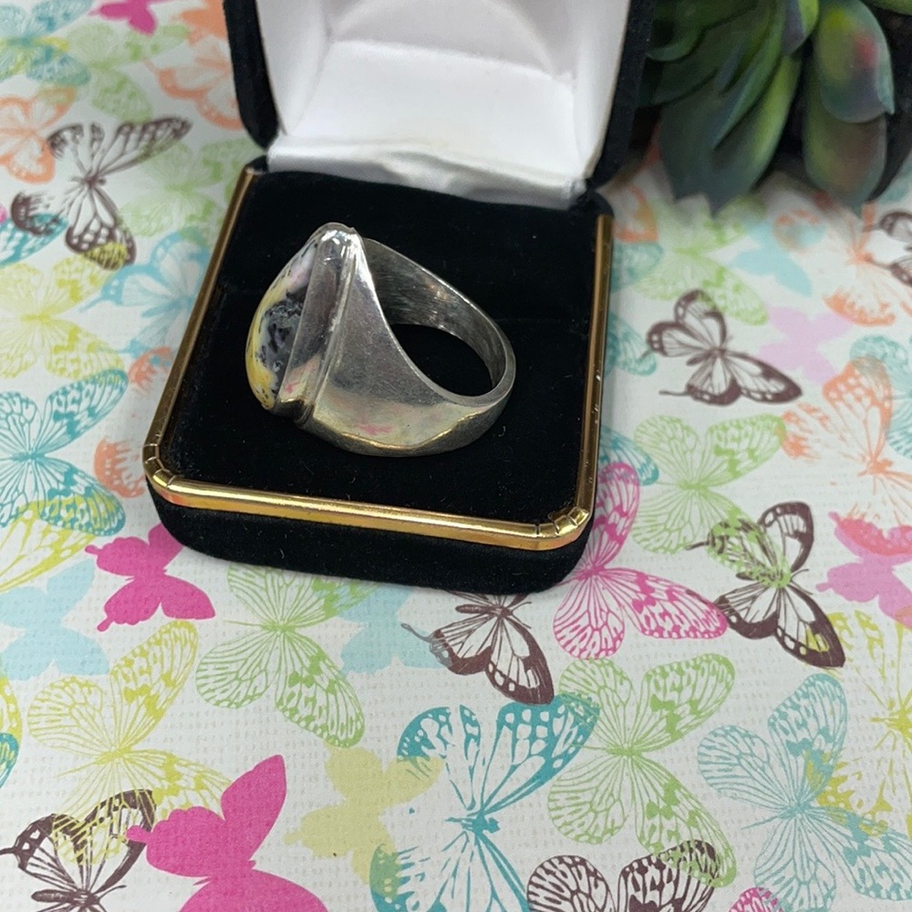 Dendritic Opal Ring - image 4